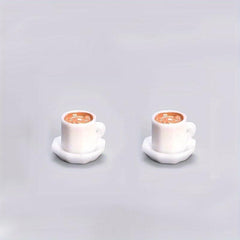 1:12 Mini House Furniture Set - Bed Sofa Table Cabinet Coffee Cup Accessories