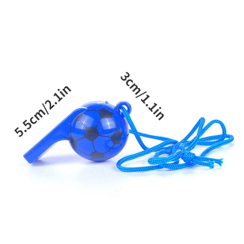 2pcs Mini Plastic Whistles for Kids Soccer Cheerleading Random Colors