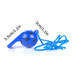 2pcs Mini Plastic Whistles for Kids Soccer Cheerleading Random Colors