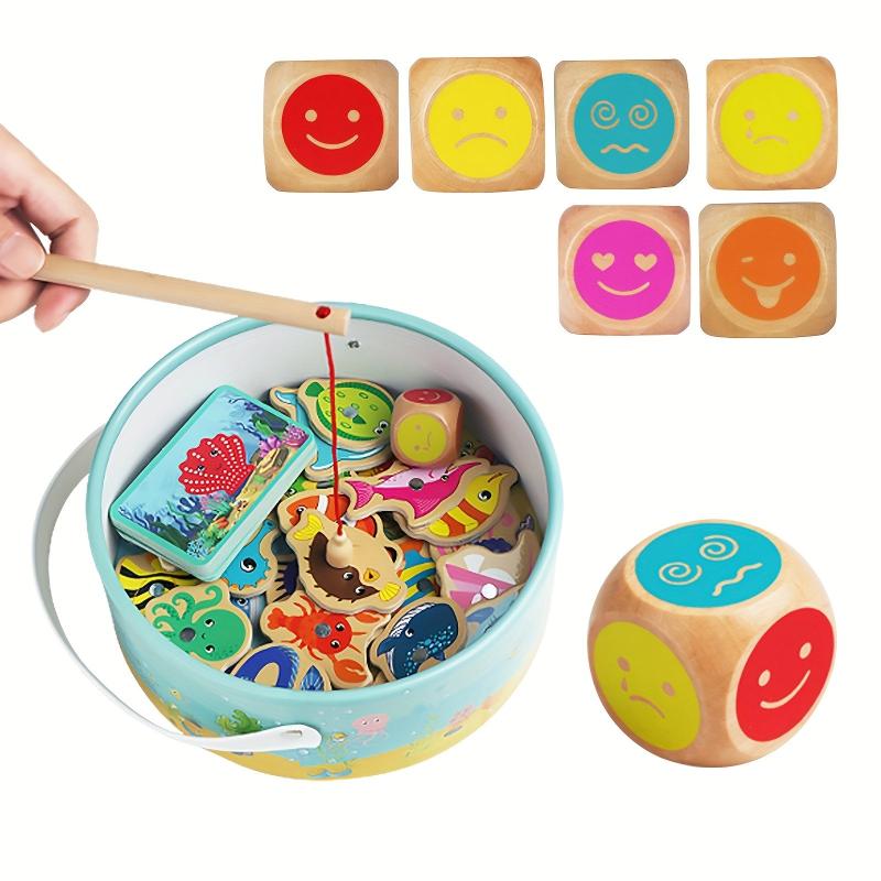 Wooden Magnetic Fishing Game With Numbers Jigsaw Puzzle