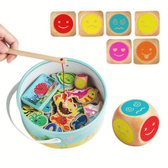Wooden Magnetic Fishing Game With Numbers Jigsaw Puzzle