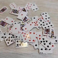 54pcs Mini Poker Cards For Creative Fun 0.59in X 0.39in