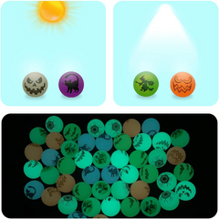 20pcs Halloween Glow Bouncy Balls for Party Favors Supplies