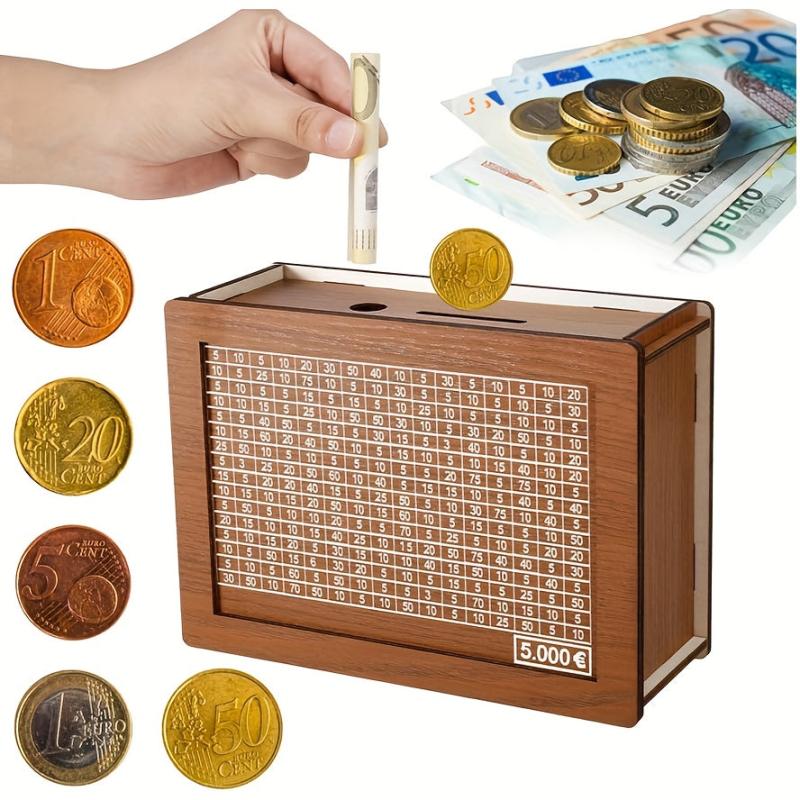 Wooden Piggy Bank Piggy Bank With Acrylic Mirror Paintable Children's Gift