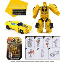 Transformation Toy Robot Mini Big Car Small Full Set Model Assembly Suit Boy Toy