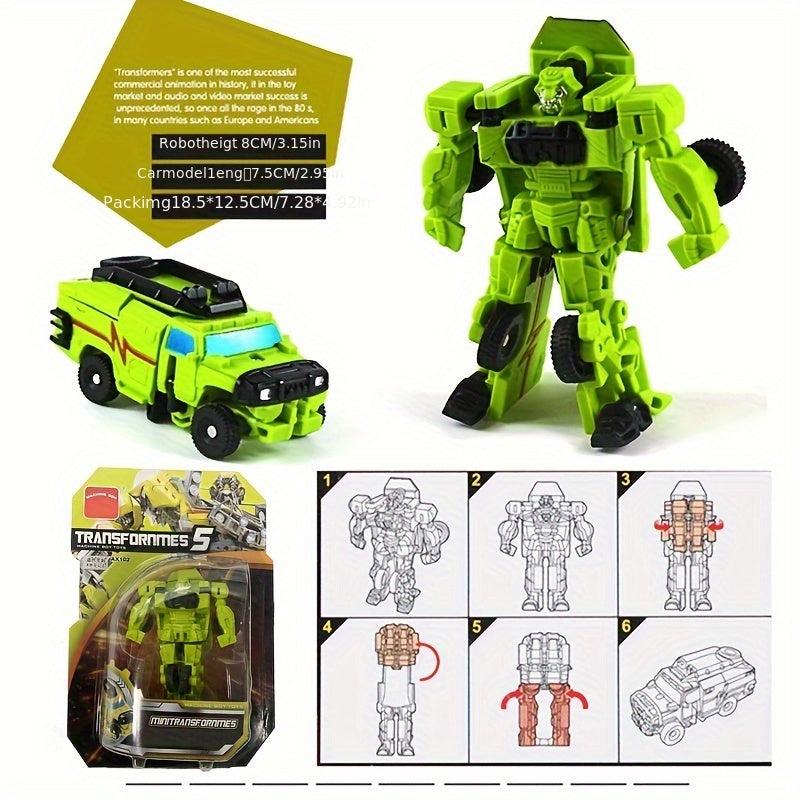 Transformation Toy Robot Mini Big Car Small Full Set Model Assembly Suit Boy Toy