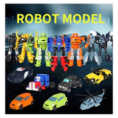 Transformation Toy Robot Mini Big Car Small Full Set Model Assembly Suit Boy Toy