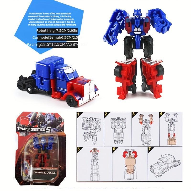 Transformation Toy Robot Mini Big Car Small Full Set Model Assembly Suit Boy Toy