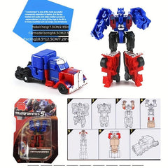 Transformation Toy Robot Mini Big Car Small Full Set Model Assembly Suit Boy Toy