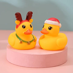 Christmas Party Favors Rubber Ducks 6Pcs Assorted Duckies Bath Toys