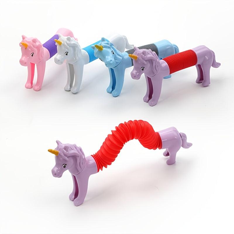 Pop Tubes Fidget Toys for Kids & Adults, Animals Tubes Sensory Toys