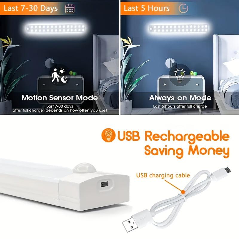 Motion Sensor Cabinet Light Closet Lighting Rechargeable Kitchen Night Lights