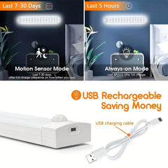 Motion Sensor Cabinet Light Closet Lighting Rechargeable Kitchen Night Lights