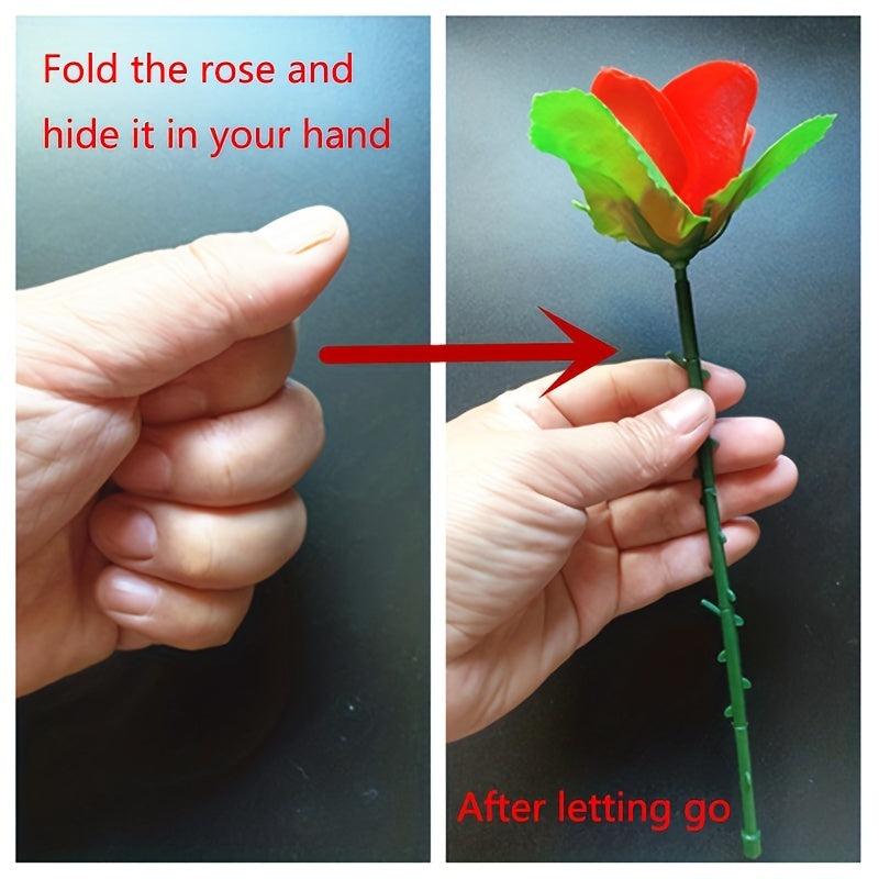 Classic Couple Confession Magic Folding Rose Magic Props