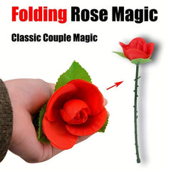 Classic Couple Confession Magic Folding Rose Magic Props