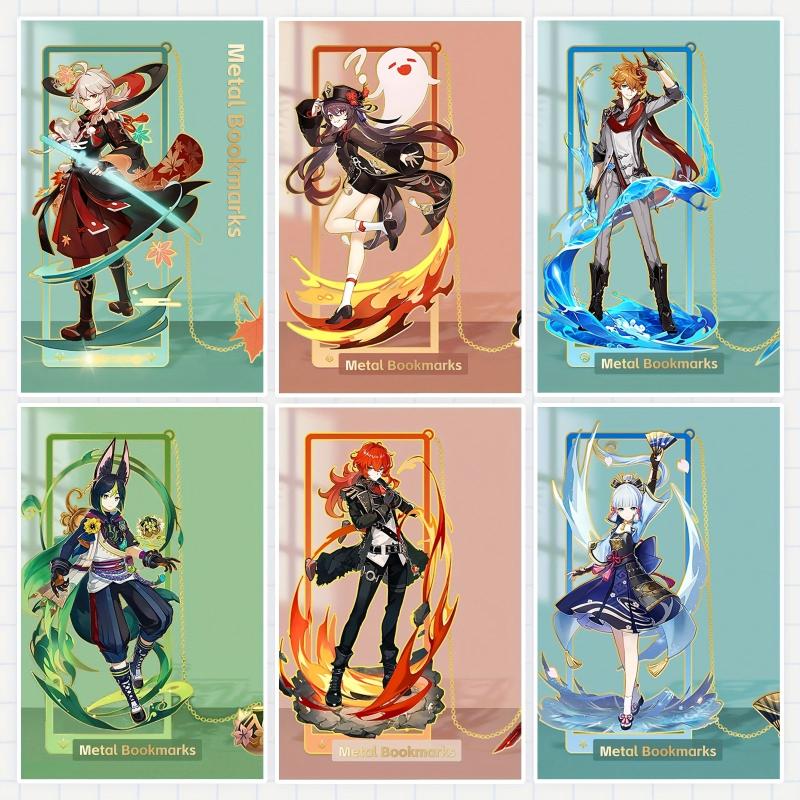 Anime Character Metal Bookmarks - Perfect Toy Gift & Reading Tool