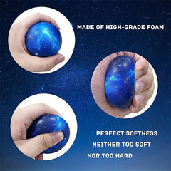 12Pcs Galaxy Stress Balls 6.35 Cm Space Theme Stress Balls Foam Squeeze Ball
