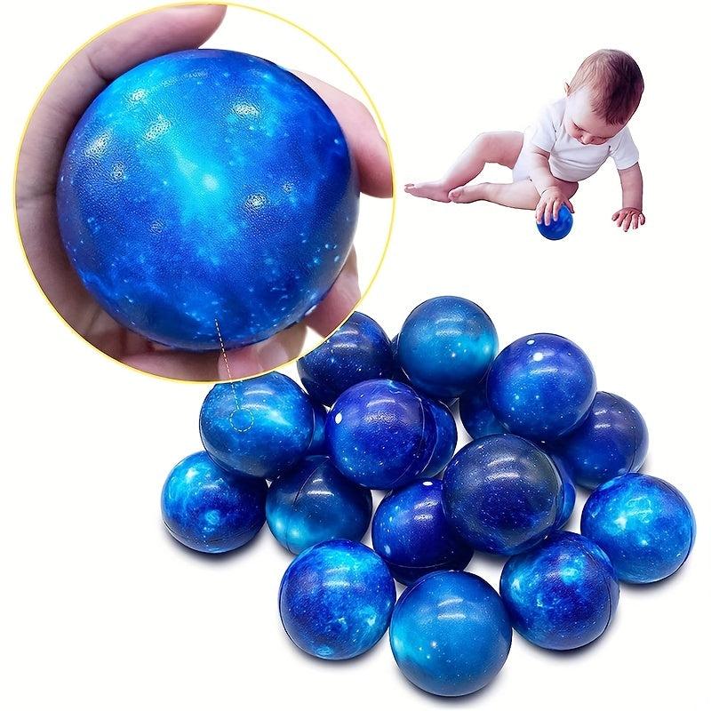 12Pcs Galaxy Stress Balls 6.35 Cm Space Theme Stress Balls Foam Squeeze Ball