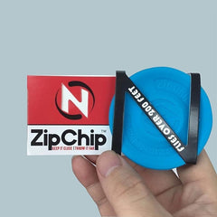 Silicone Zip Chip Flying Disc, Mini Luminous Saucer