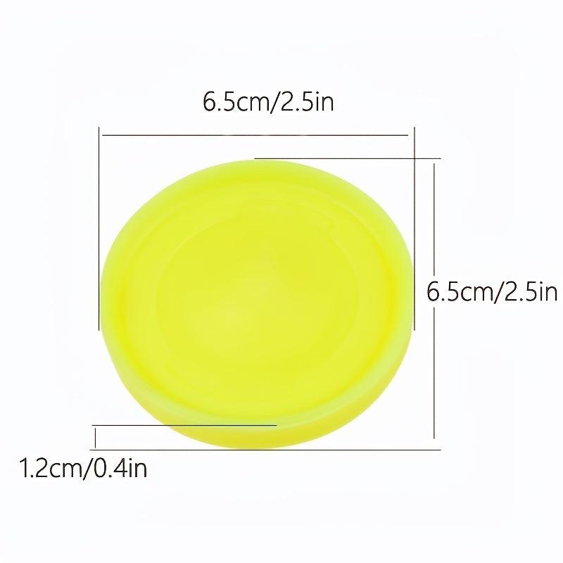 Silicone Zip Chip Flying Disc, Mini Luminous Saucer