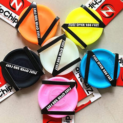 Silicone Zip Chip Flying Disc, Mini Luminous Saucer