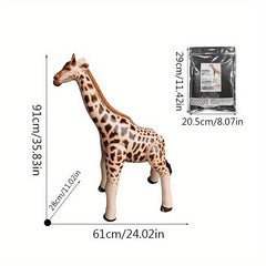 1Pc Cartoon Inflatable Animal Model for Kids' Special Occasions