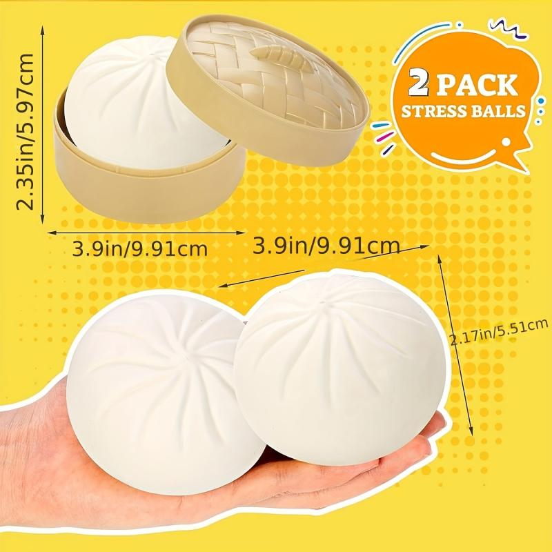 Bun Squishy Fingertip Toy Dumpling Stress Ball