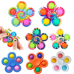 Anti Stress Fidget Spinner Sensory Toy Spinning Kids Funny Bubble Toy