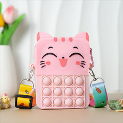 Girls Cat Messenger Bag & Coin Purse Set