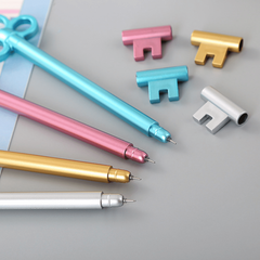Retro Key Neutral Pen Creative Toys Students Writing Exam Water Pen