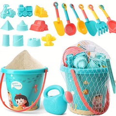 18pcs Baby Sand Toys Set Bucket Shovel Mold Kettle Kids Beach Games