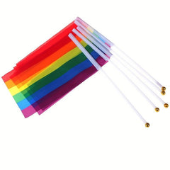 Rainbow LGBT Pride Handheld Waving Flag