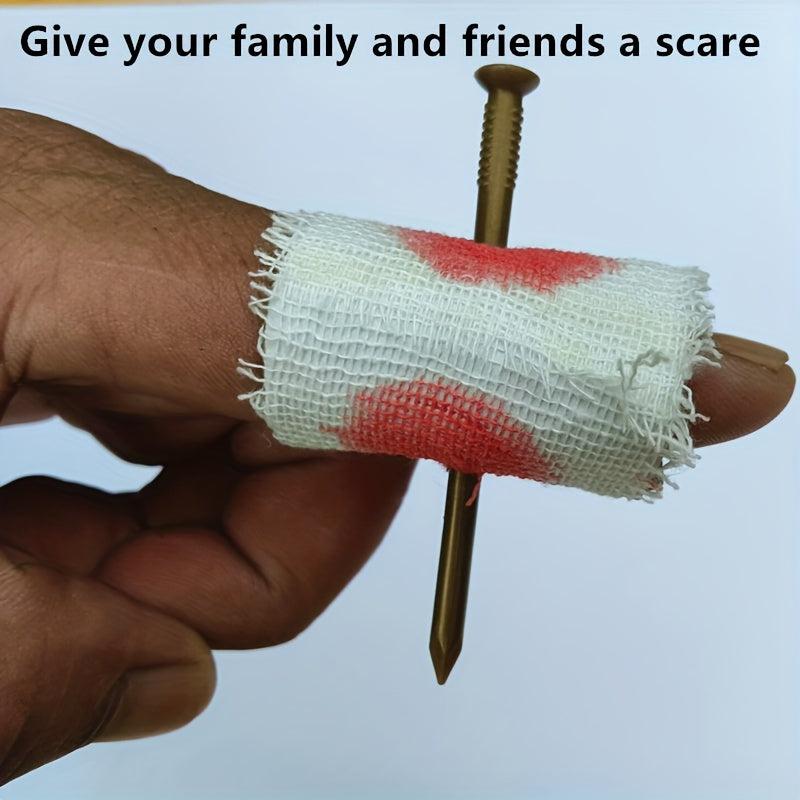 1pc Magic Piercing Finger Nails Prank Toy