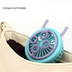 Portable Bubble Machine Fan Automatic Bubble Blower for Kids Toddlers