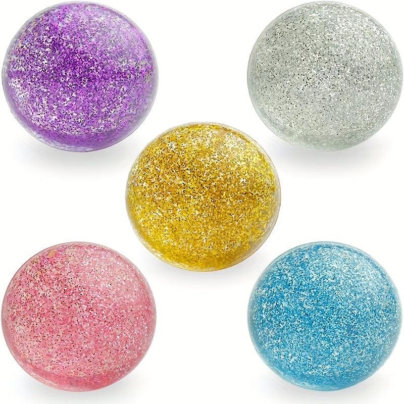 5 Bouncy Balls in 32mm Rubber Balls for Kids - Big Bouncy Ball Fun