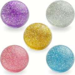 5 Bouncy Balls in 32mm Rubber Balls for Kids - Big Bouncy Ball Fun