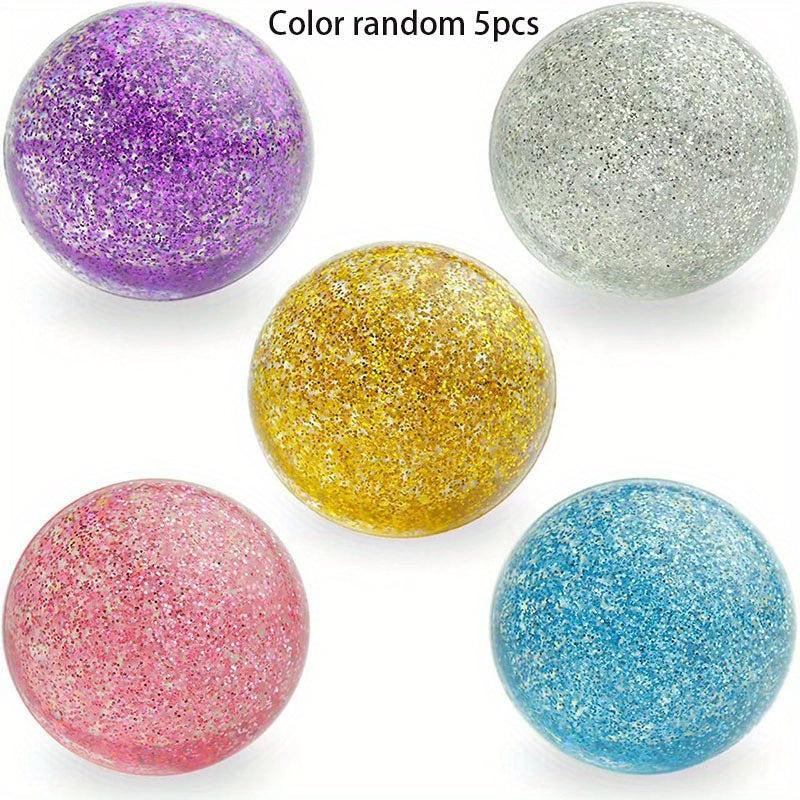 5 Bouncy Balls in 32mm Rubber Balls for Kids - Big Bouncy Ball Fun
