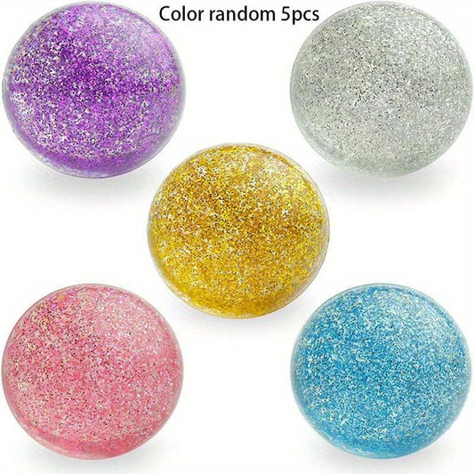 5 Bouncy Balls in 32mm Rubber Balls for Kids - Big Bouncy Ball Fun