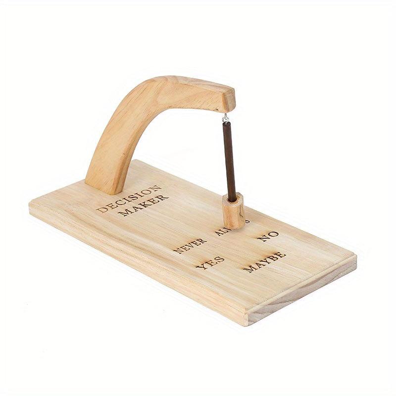 Wooden Pendulum Decision Maker Desktop Decoration