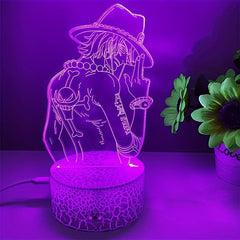 3D Acrylic LED Night Lights Anime Figure 7 16 Color Touch Table Lamp