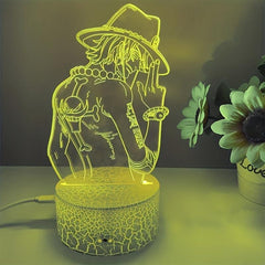 3D Acrylic LED Night Lights Anime Figure 7 16 Color Touch Table Lamp