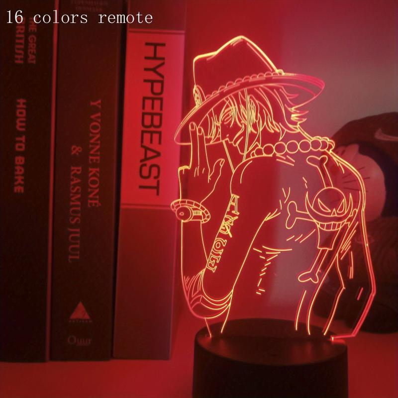 3D Acrylic LED Night Lights Anime Figure 7 16 Color Touch Table Lamp