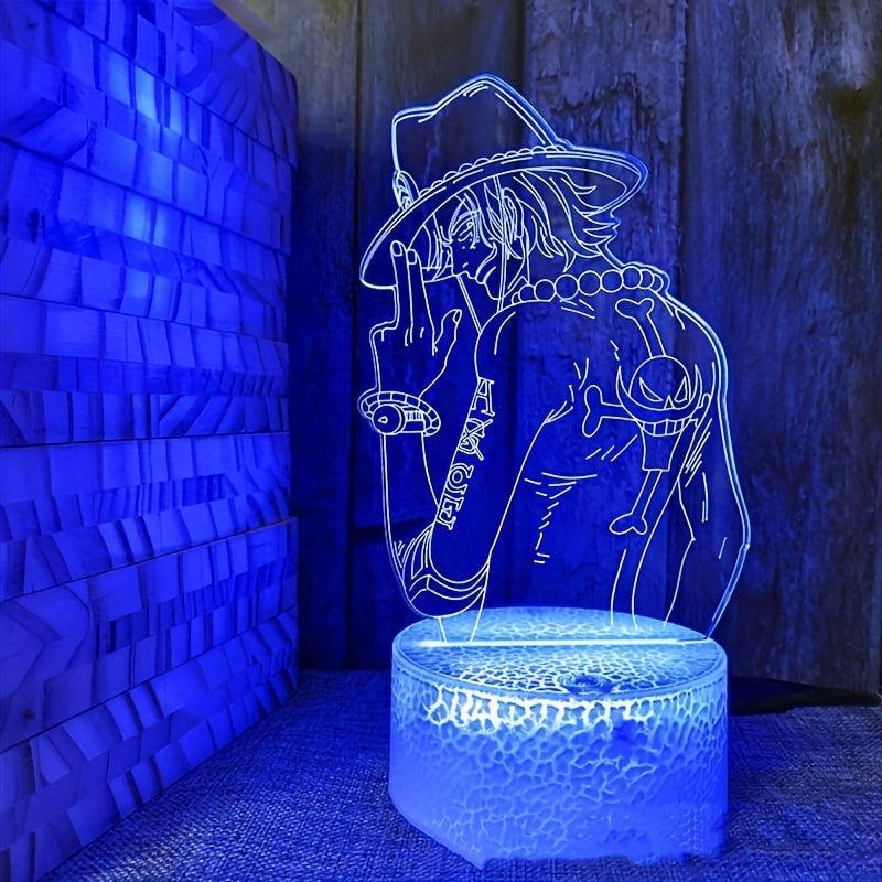 3D Acrylic LED Night Lights Anime Figure 7 16 Color Touch Table Lamp