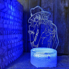 3D Acrylic LED Night Lights Anime Figure 7 16 Color Touch Table Lamp