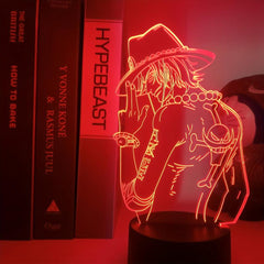 3D Acrylic LED Night Lights Anime Figure 7 16 Color Touch Table Lamp