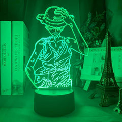 Anime Night 3D LED Lamp Night Lamp Desktop 7 16 Touch Changing Light