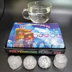 LED Colorful Glitter Ice Cube Light Water Bar KTV Induction