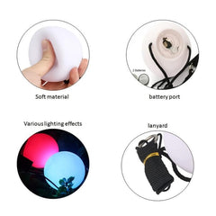LED Poi Balls Glow Balls Soft Glow Poi Balls For Beginners And Professionals