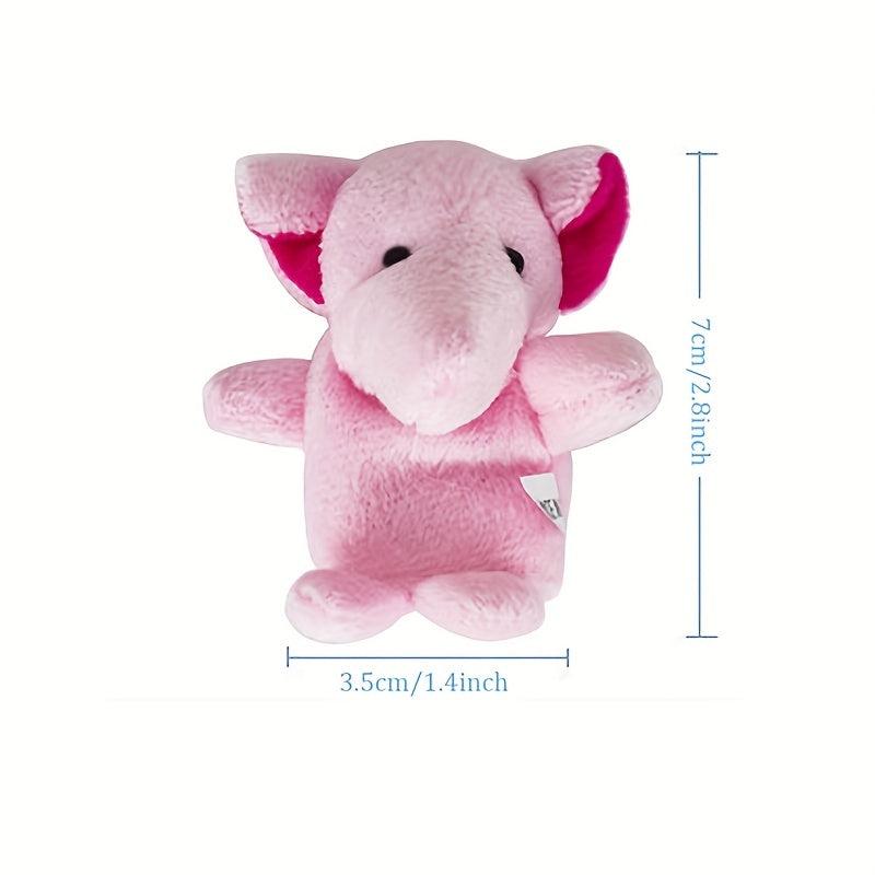 10PCS Mini Animal Finger Puppets Set Educational Story Time Toys