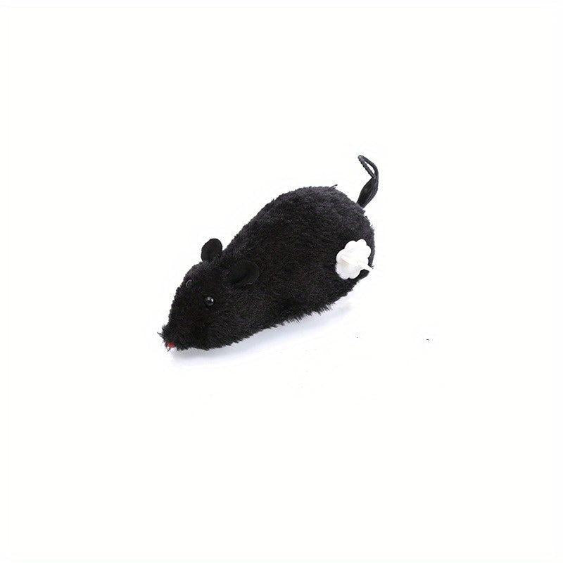Interactive Cat Fun Clockwork Plush Indoor Mouse Cat Toy Tease Your Cat